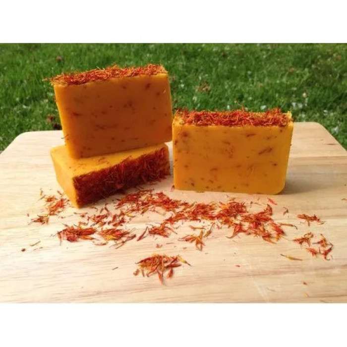 Hand Made Real Saffron Goat Milk Bar Soap - Image 5