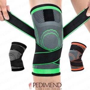 Knee Compression Sleeve With Patella Stabilizer Straps