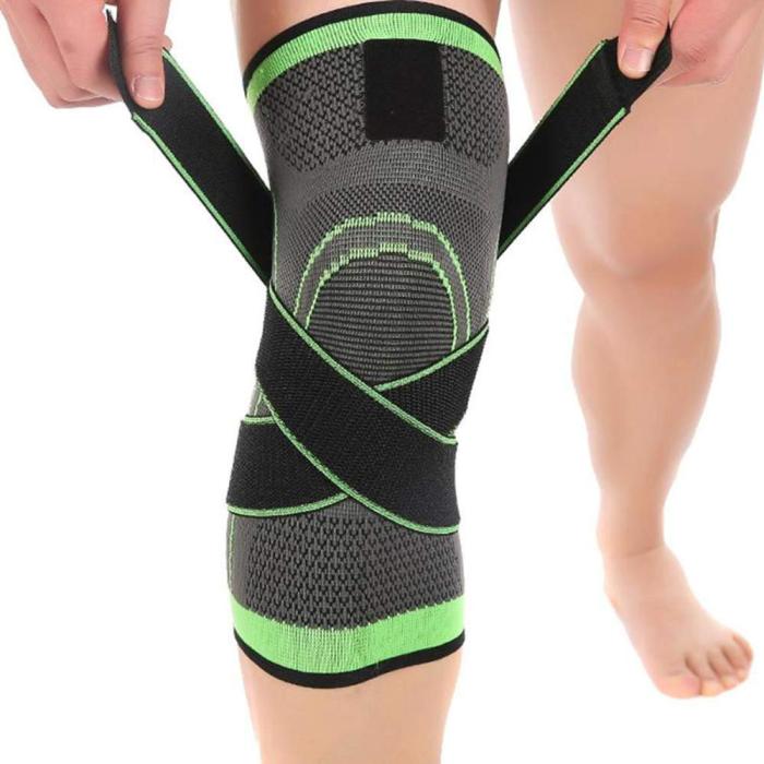 Knee Compression Sleeve With Patella Stabilizer Straps - Image 4